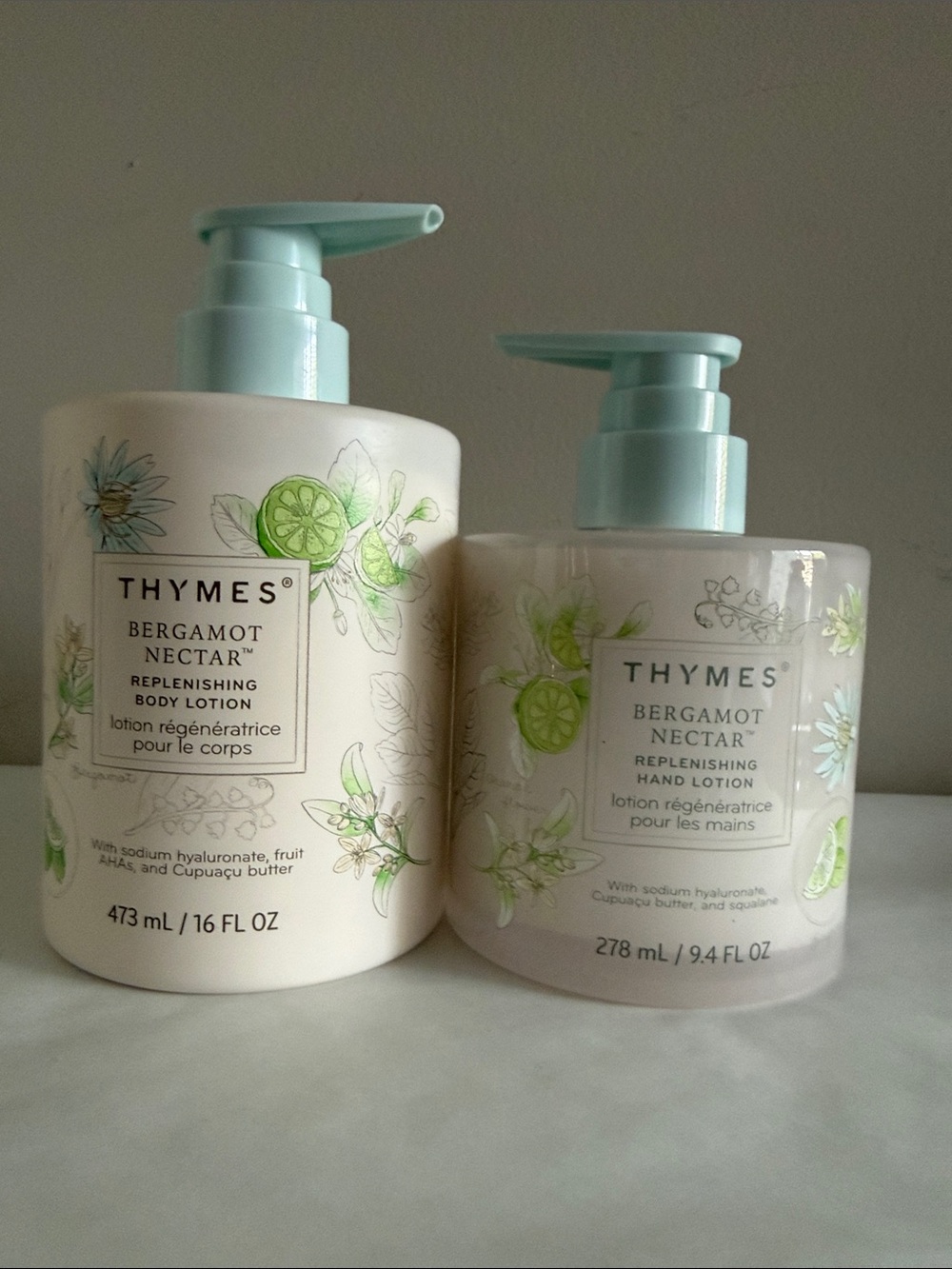 Mega Promotion Bergamot Nectar Replenishing Body lotion16floz & Hand Lotion9.4fl